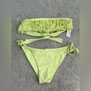 L*space neon green bikini small